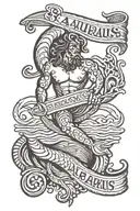 aquarius tattoo design idea