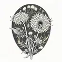 dandelion tattoo design idea