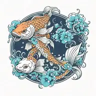 koi-fish tattoo design idea