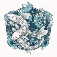 koi-fish tattoo design idea