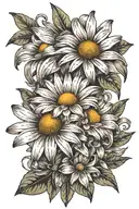 daisy tattoo design idea