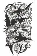 shark tattoo design idea