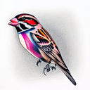 Sparrow tattoo design idea