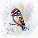Sparrow tattoo design idea