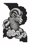 aries tattoo design idea