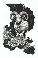aries tattoo design idea