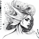 Star tattoo design idea