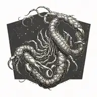 scorpion tattoo design idea