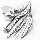 Wing tattoo design idea