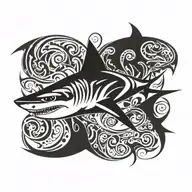 shark tattoo design idea