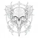 blackout tattoo design idea