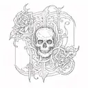 blackout tattoo design idea