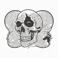 skull tattoo design idea
