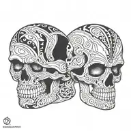 skull tattoo design idea