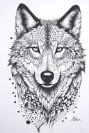wolf tattoo design idea