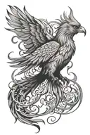 phoenix tattoo design idea