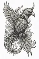 phoenix tattoo design idea