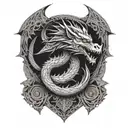 dragon tattoo design idea