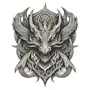 dragon tattoo design idea