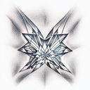 Diamond tattoo design idea