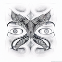 Diamond tattoo design idea