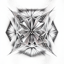 Diamond tattoo design idea