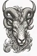 aries tattoo design idea