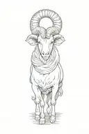 aries tattoo design idea