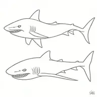 shark tattoo design idea