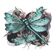 dragonfly tattoo design idea