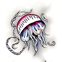 Jellyfish tattoo design idea