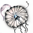 Jellyfish tattoo design idea