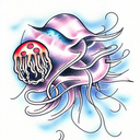 Jellyfish tattoo design idea