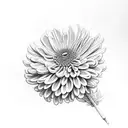 Chrysanthemum tattoo design idea