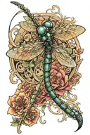 dragonfly tattoo design idea
