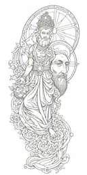 religious tattoo design idea