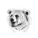 Bear tattoo design idea