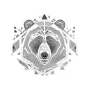 Bear tattoo design idea