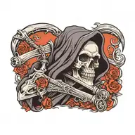 grim-reaper tattoo design idea