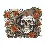 grim-reaper tattoo design idea