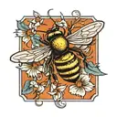 bee tattoo design idea