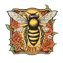 bee tattoo design idea