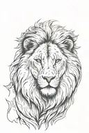lion tattoo design idea