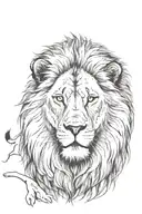 lion tattoo design idea