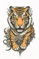 tiger tattoo design idea