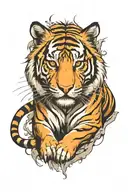 tiger tattoo design idea