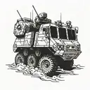 Bradley fighting vehicle tattoo design idea
