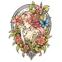 wildflower tattoo design idea