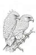 hawk tattoo design idea