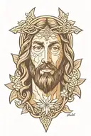 jesus tattoo design idea